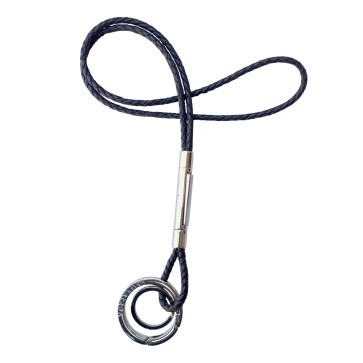 Verivinci læder nøglesnor classic round brun