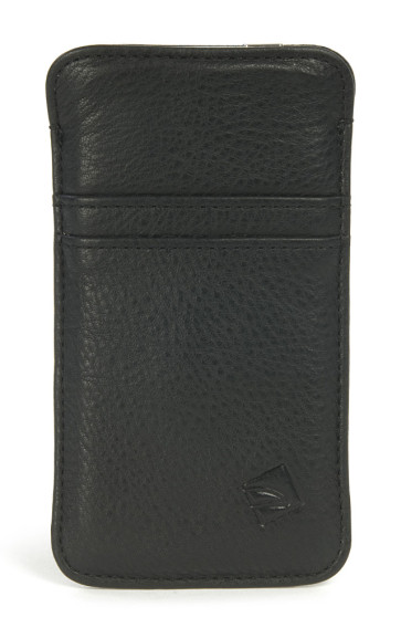 Tucano One Premium iPhone pouch læder sort