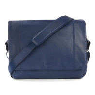Tucano One Premium Messenger 15" læder blå