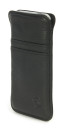 Tucano One Premium iPhone pouch læder sort siden